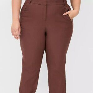 Lane Bryant Four Season Straight Pants Women’s Size 22L – Dark Brown Stretch